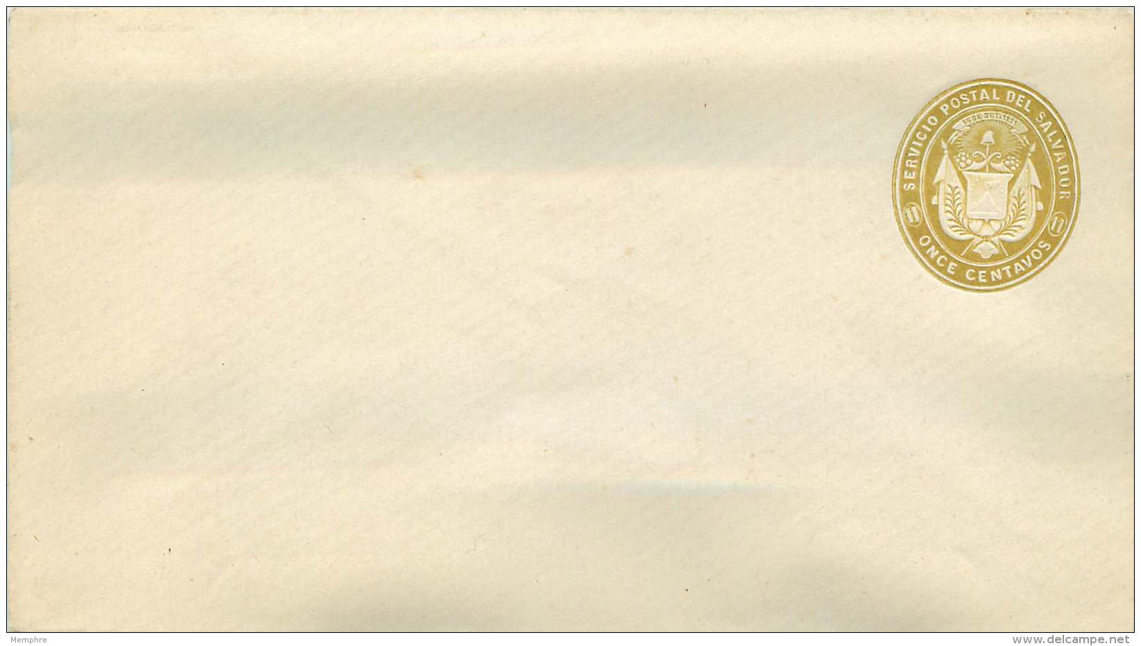 El Salvador  Postal Stationery   1888  11 Cent  - White  Inside - El Salvador