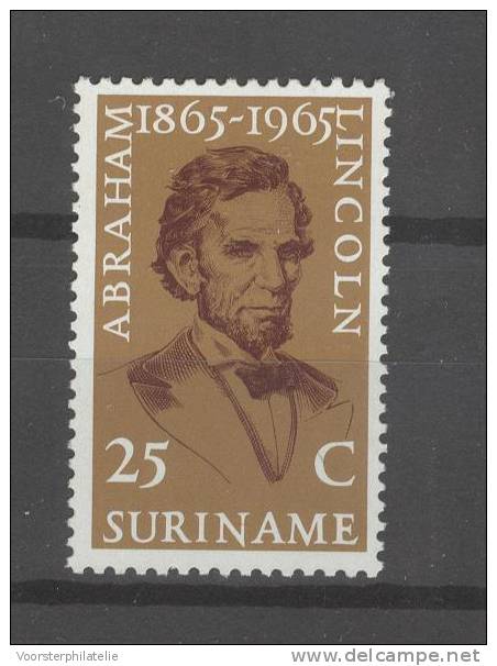 SURINAME 1965 NVPH 424 LINCOLN - Surinam ... - 1975