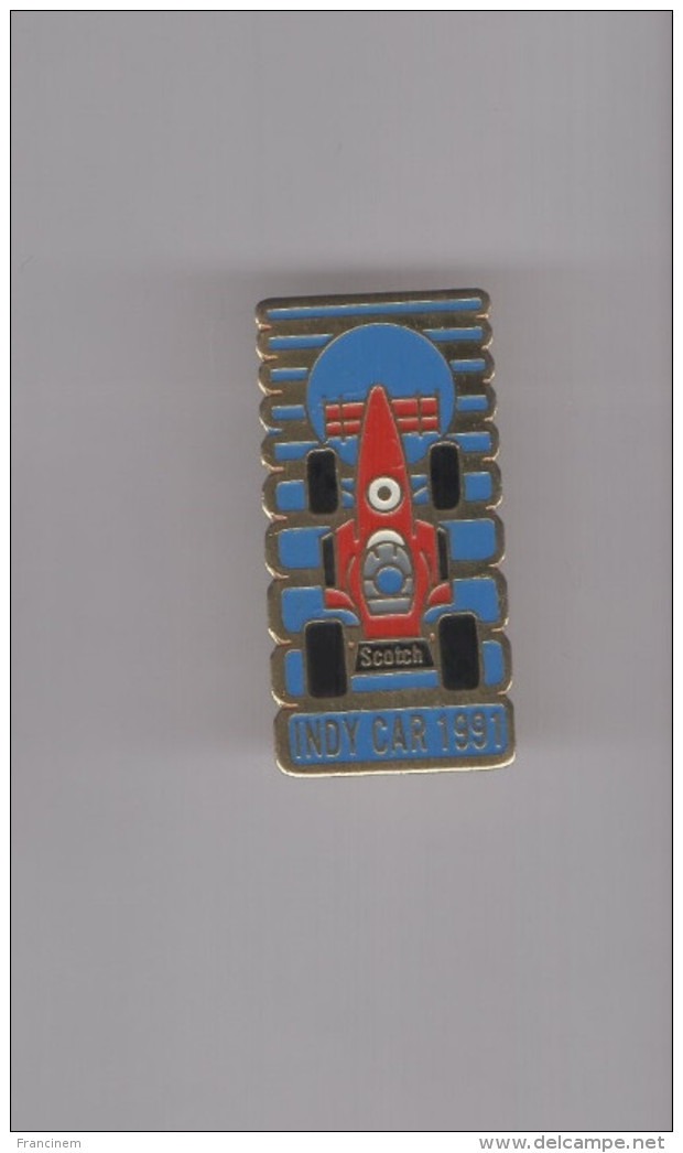 Pin's Formule 1 / Indy Car 1991 (partenaire: Scotch) Doré - Autorennen - F1