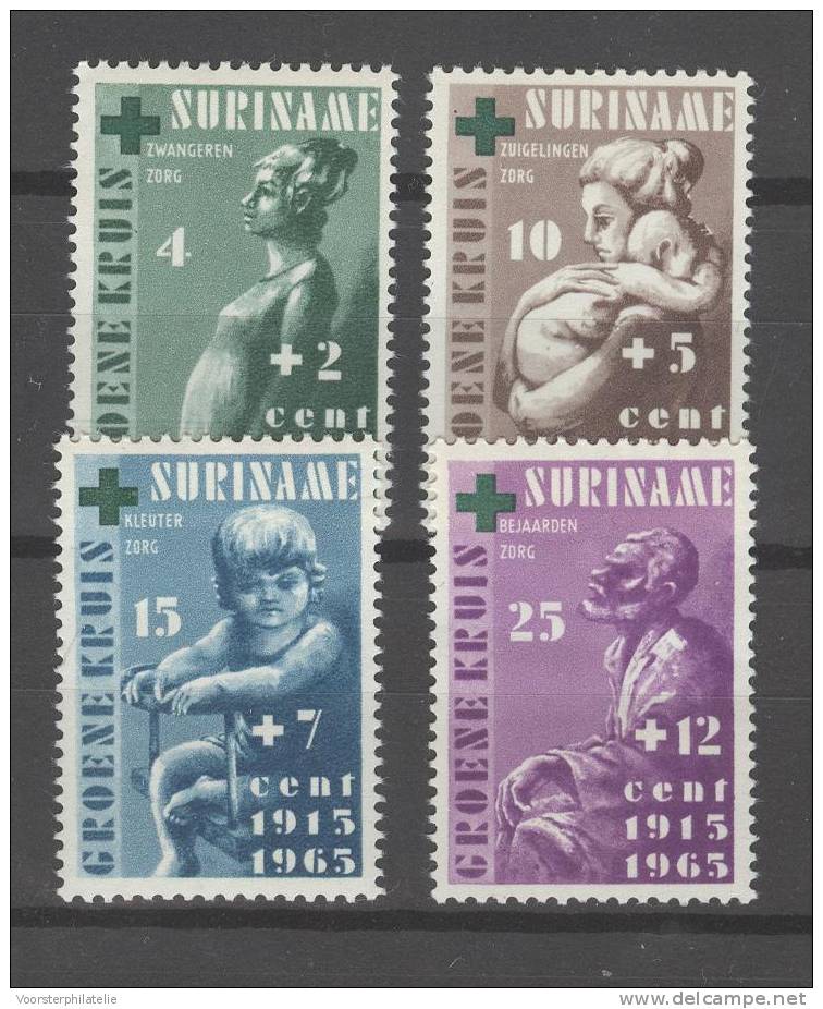 SURINAME 1965 NVPH 420-23 GROENE KRUIS GREEN CROSS - Surinam ... - 1975