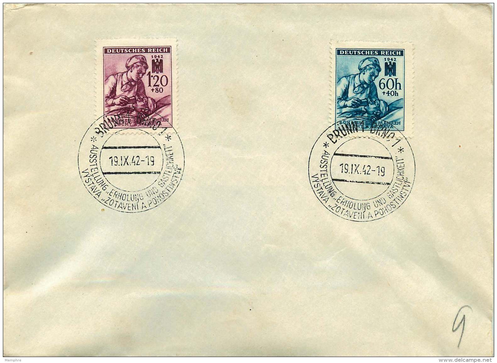 Böhmen Und Mähren  1942 MiNr  111, 112 - Storia Postale