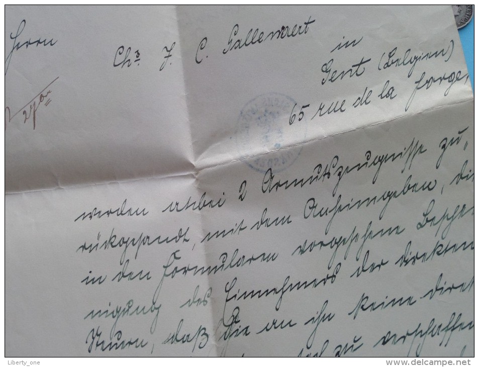 RECHTSANWALT Dr. W. ROSENTHAL Fernsprecher Dresden / Mathilde Callewaert GENT Anno 1912 ( details see Photo ) !!