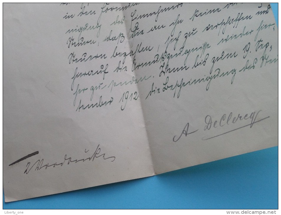 RECHTSANWALT Dr. W. ROSENTHAL Fernsprecher Dresden / Mathilde Callewaert GENT Anno 1912 ( details see Photo ) !!