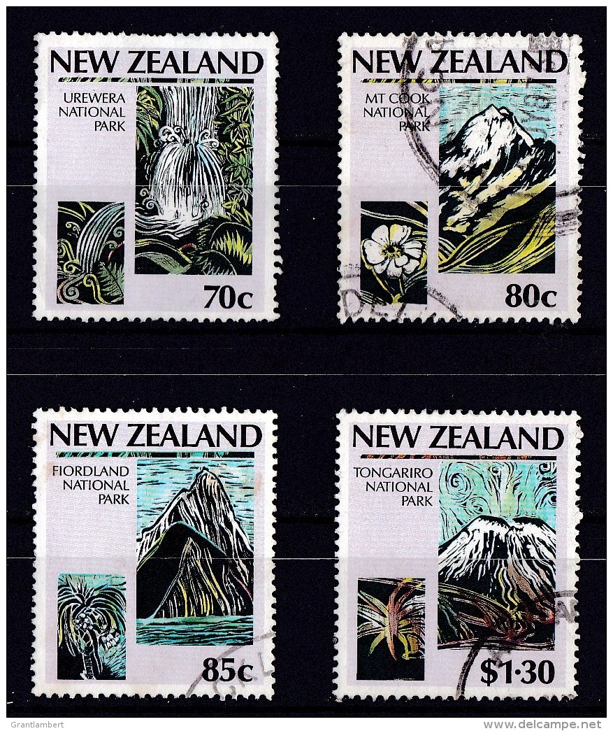 New Zealand 1987 National Parks Set Of 4 Used - Used Stamps