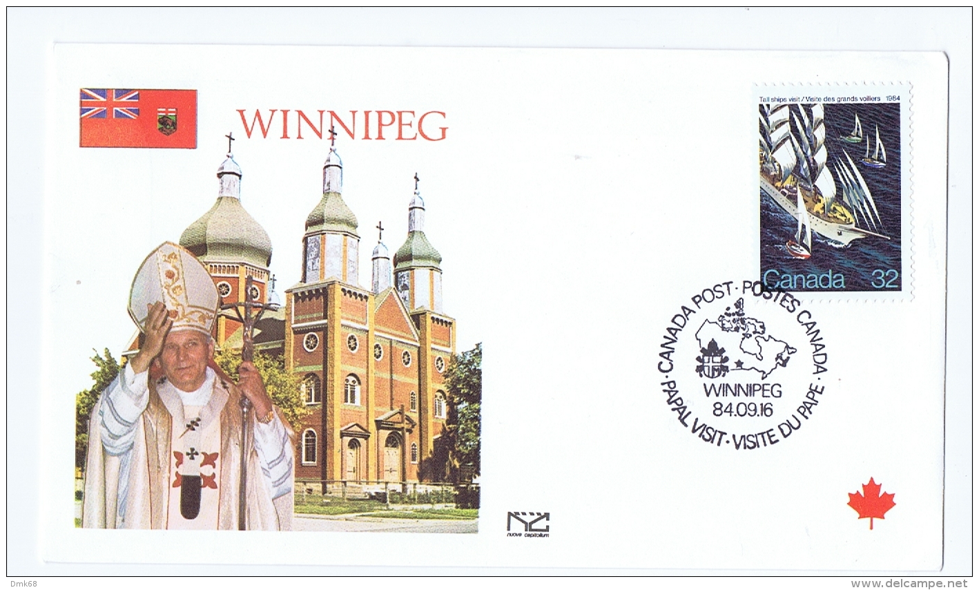 CANADA - WINNIPEG - POPE JOHN PAUL?VISIT - FIRST DAY OF ISSUE - 1984 - 1981-1990