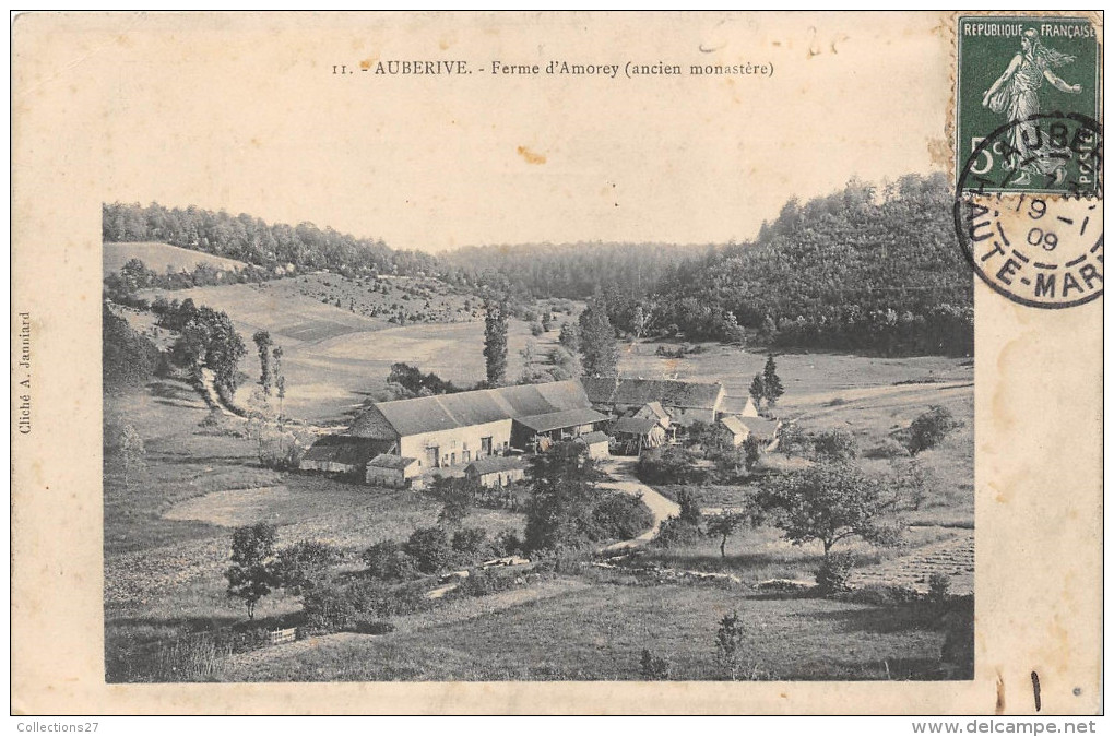 52-AUBERIVE- FERME D'AMOREY, ANCIEN MONASTERE - Auberive