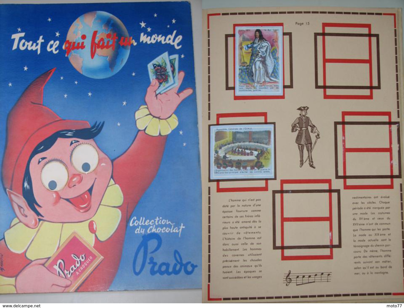 Album Collecteur Images Vignettes - Chocolat PRADO - N° 4  Tout Ce Qui Fait Un Monde - Edition Yeux Mobiles - 1957 - Otros & Sin Clasificación
