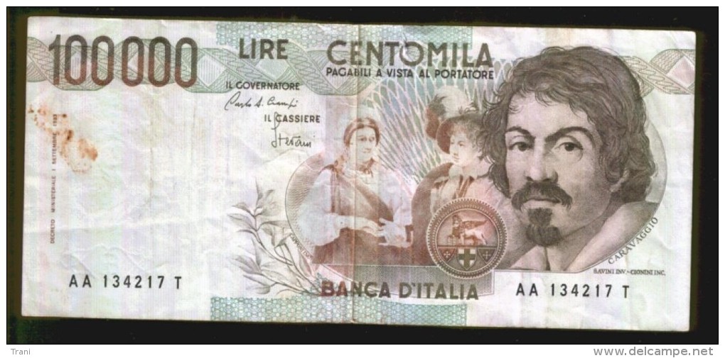 BANCONOTA DA 100.000 LIRE - Anno 1983 - 100.000 Lire