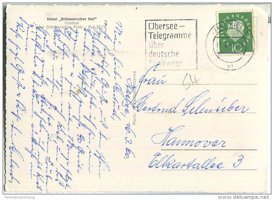 Itzehoe - Hotel Dithmarscher Hof - Verlag A. Zachger Itzehoe - Itzehoe