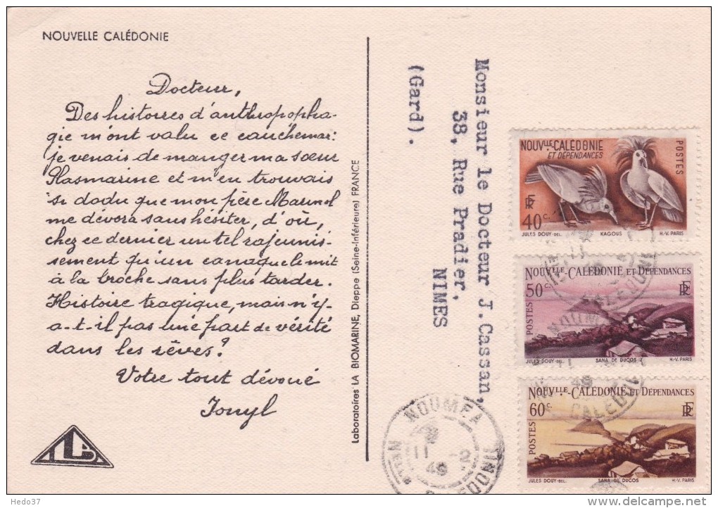 Nouvelle Calédonie - Lettre - Lettres & Documents