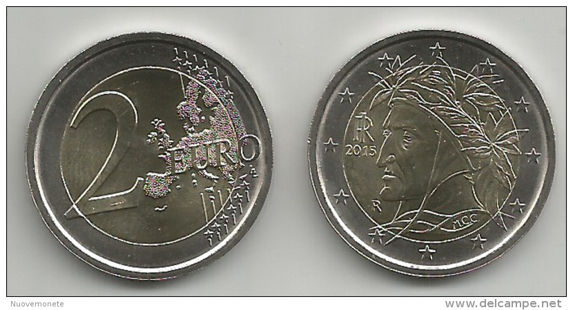 ITALIA ITALIE ITALY 2 EURO DANTE. 2015 UNC - Italia