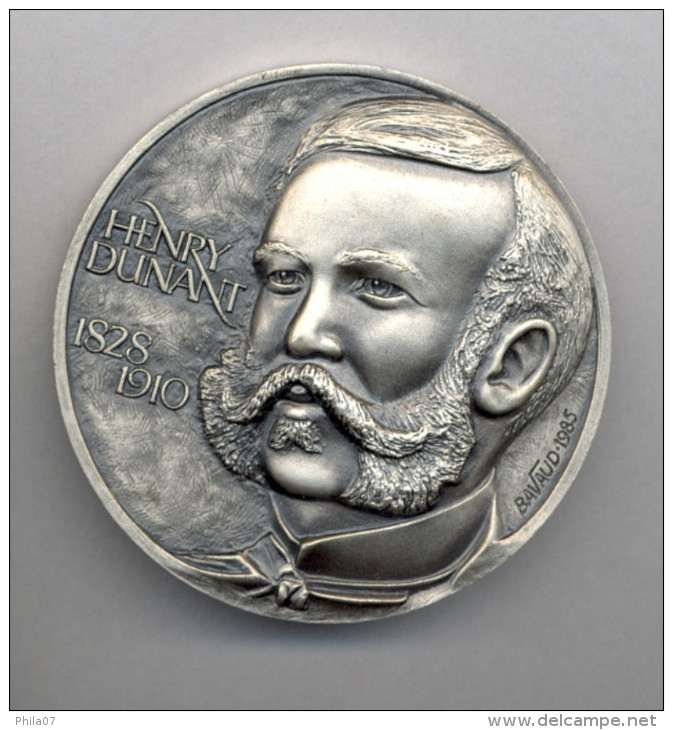 Henry Dunant 75 Years Of Death. Silver 925/1000, Certificate, 57 Gram / 4 Scan - Unclassified