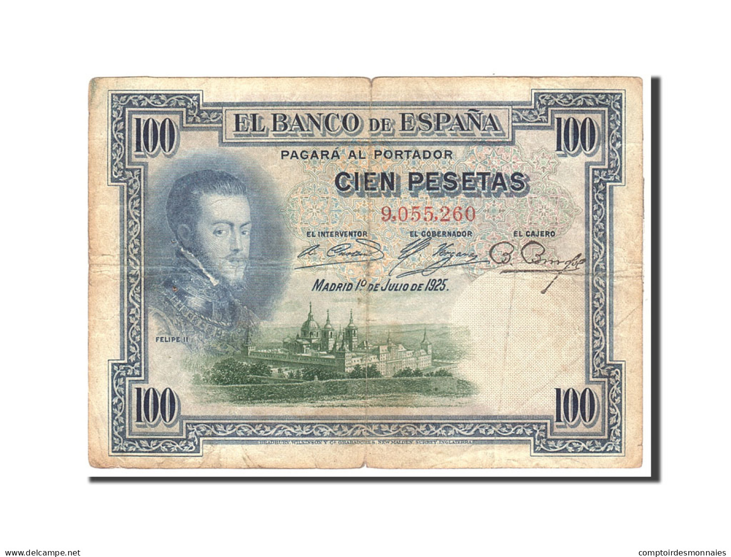 Billet, Espagne, 100 Pesetas, 1925, 1925-07-01, KM:69c, TB - 100 Peseten