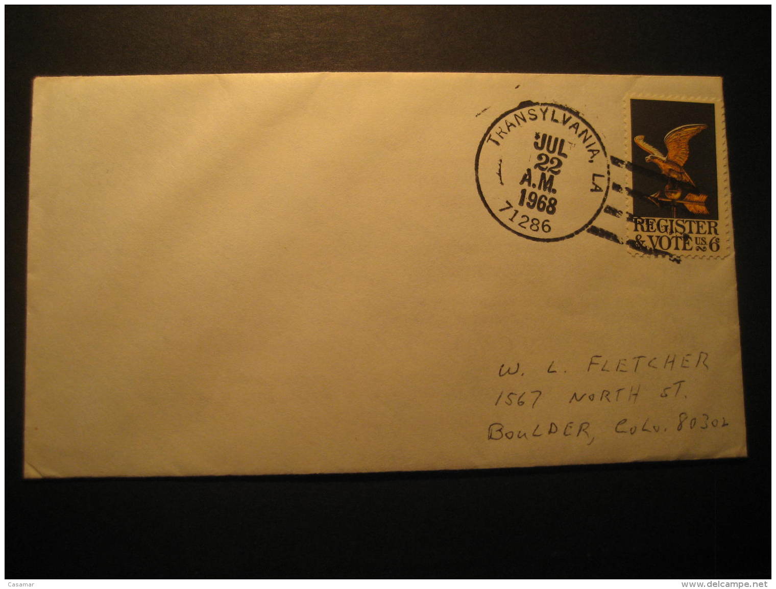 TRANSYLVANIA 1968 USA Cancel Cover Romania - Transilvania