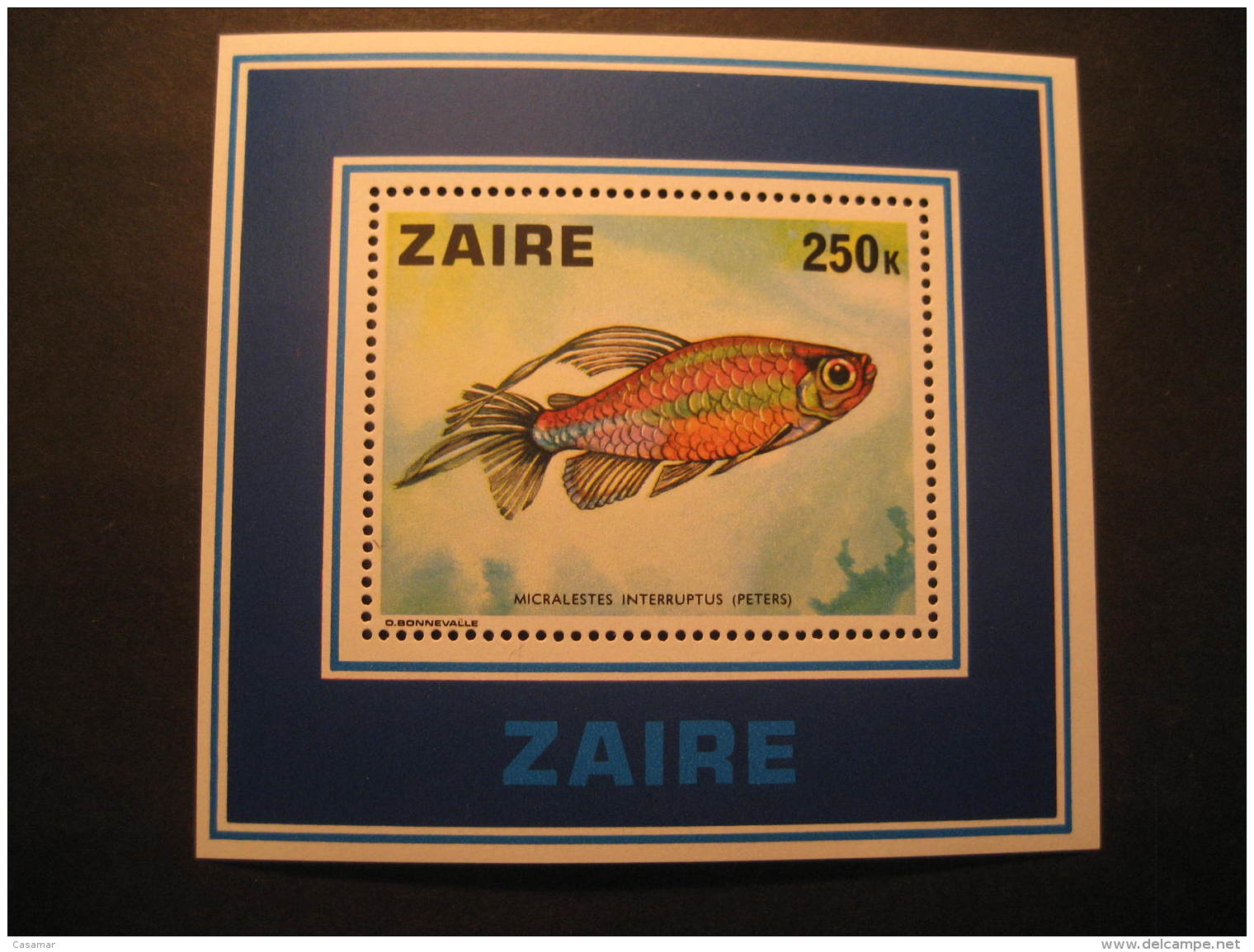 ZAIRE Yvert Block 2 Cat.: 9,15 Eur ** Unhinged Peters Fish Fauna Congo Area - Autres & Non Classés