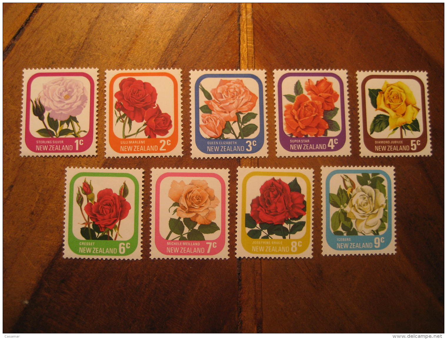 Yvert Set 645/53 Cat.: 8,50 Eur ** Unhinged Flora Rosa Rose Flower NEW ZEALAND - Colecciones & Series