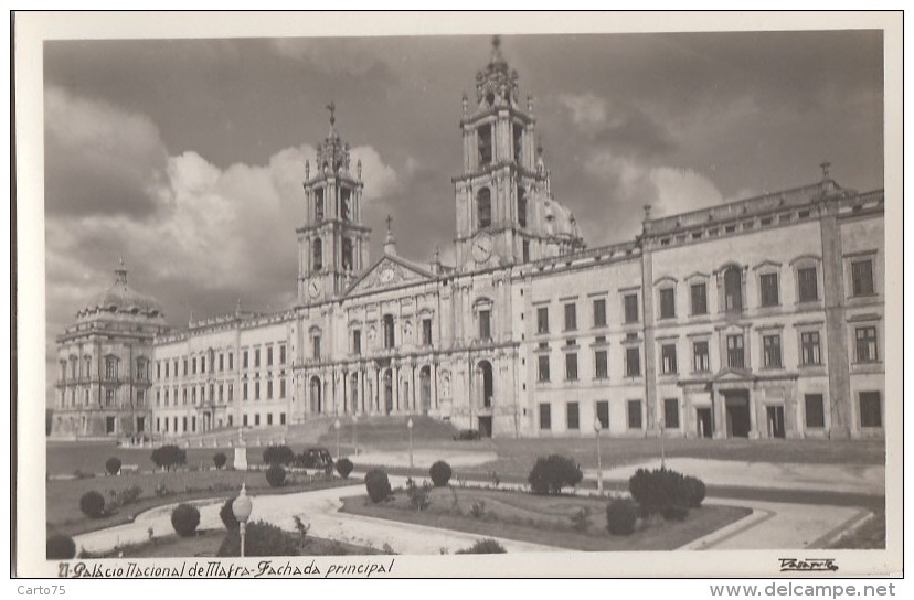 Portugal - Mafra - Fachada Do Palacio Nacional - Lisboa