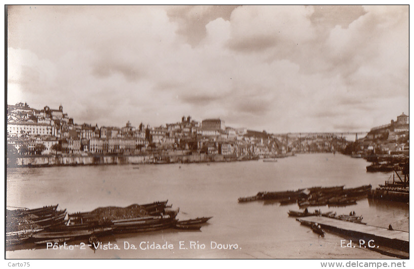 Portugal - Porto - Vista Da Cidade E Rio Douro - Péniches Minerai - Porto