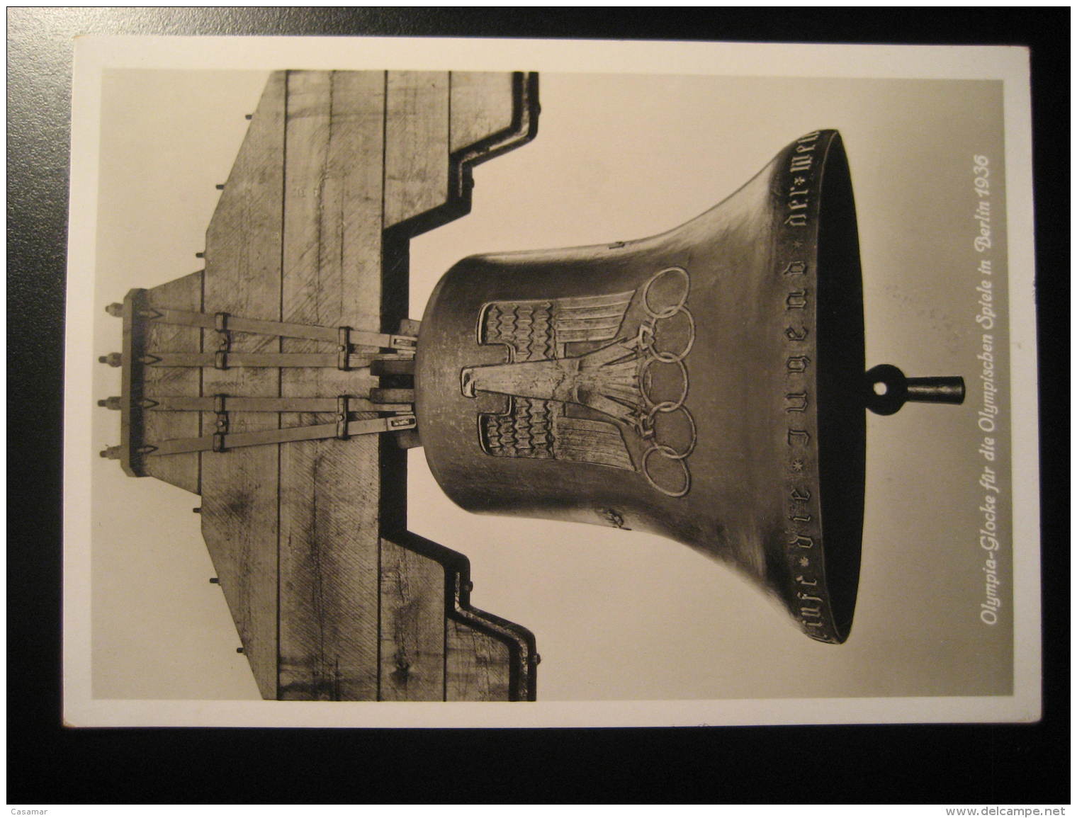 Berlin 1936 Olympic Games Olympics Bell Post Card Germany Third Reich Deutsches Reich - Ete 1936: Berlin