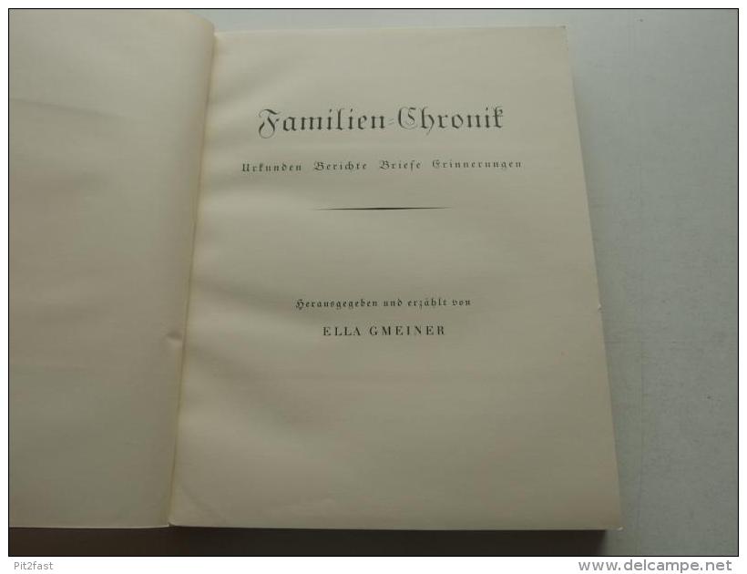 Gmeiner Familien-Chronik 1934 , Familienkunde , Orell Füssli ,  Zürich !!! - Zürich