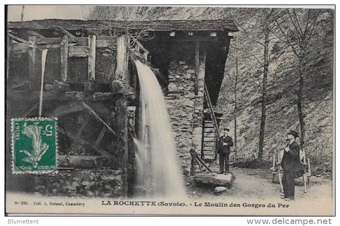 CPA Moulin à Eau Roue à Aube Circulé La Rochette Savoie - Moulins à Eau