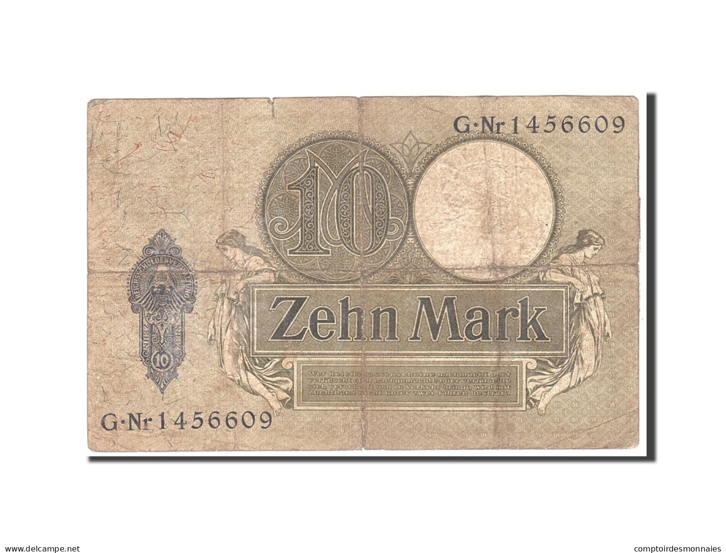 Billet, Allemagne, 10 Mark, 1906, 1906-10-06, KM:9b, TB - 10 Mark