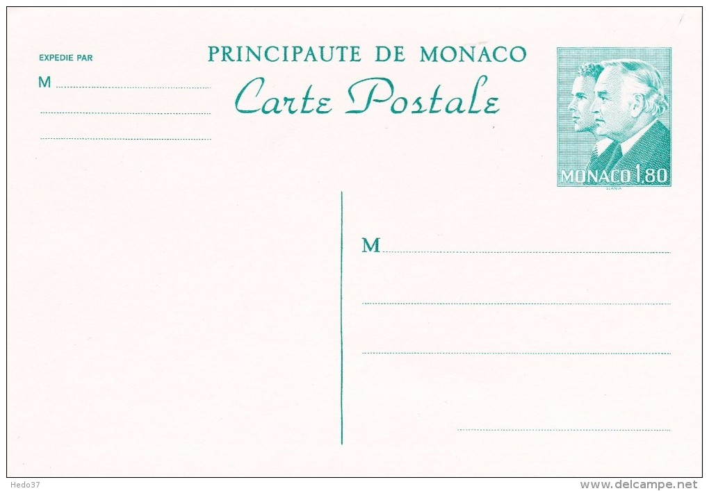 Monaco - Entiers Postaux - Entiers Postaux