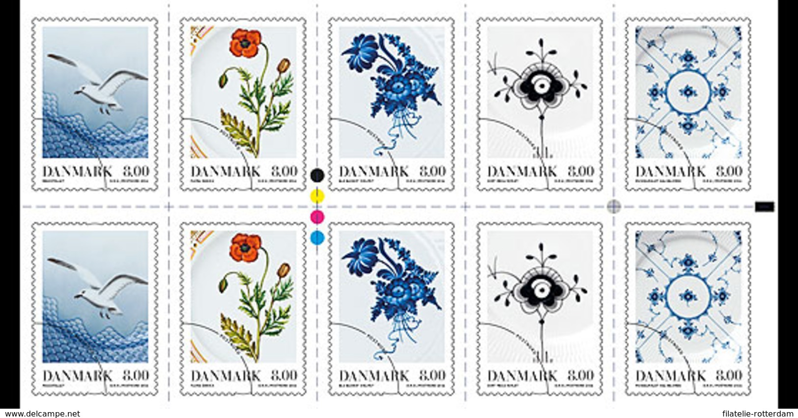 Denemarken / Denmark - Postfris / MNH - Sheet Porselein 2016 - Ongebruikt