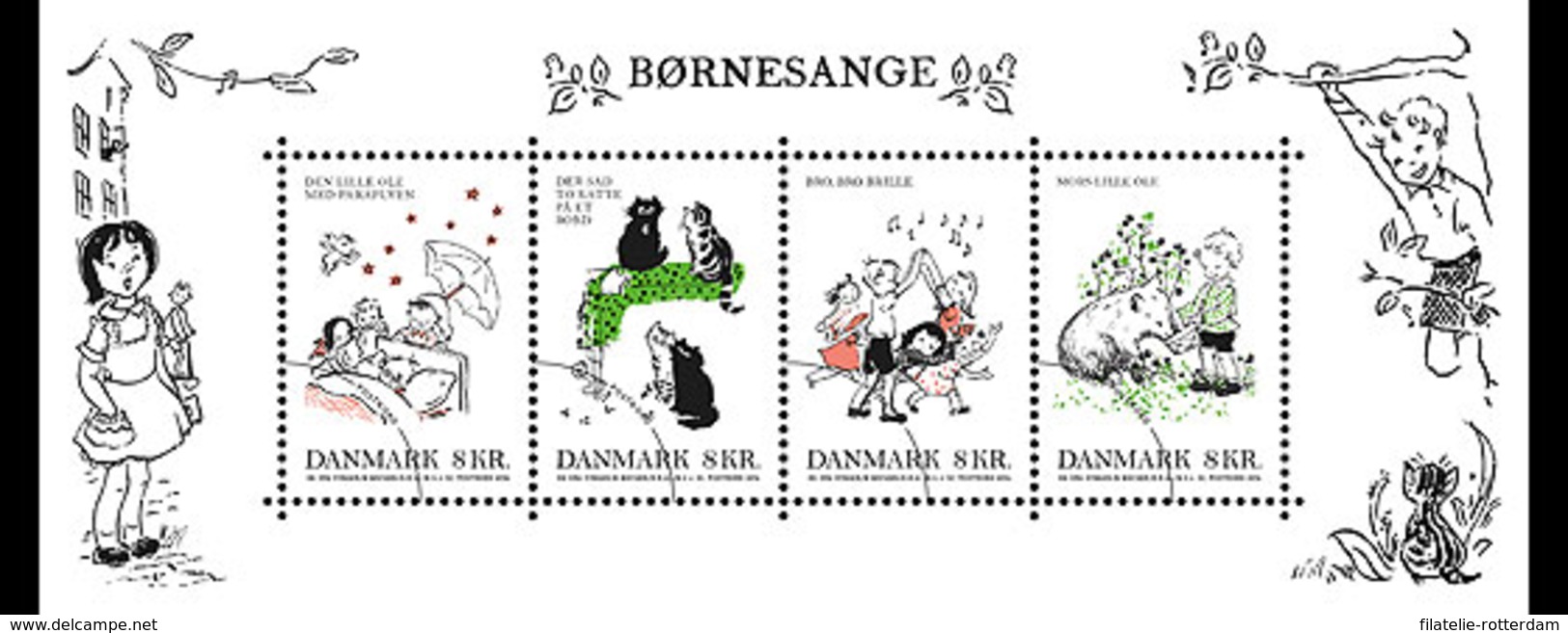 Denemarken / Denmark - Postfris / MNH - Sheet Kinderliedjes 2016 - Ongebruikt