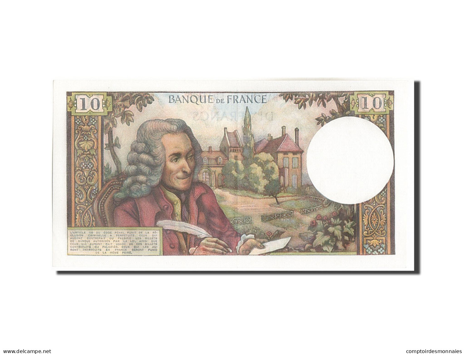 Billet, France, 10 Francs, 10 F 1963-1973 ''Voltaire'', 1972, 1972-09-07, SPL - 10 F 1963-1973 ''Voltaire''