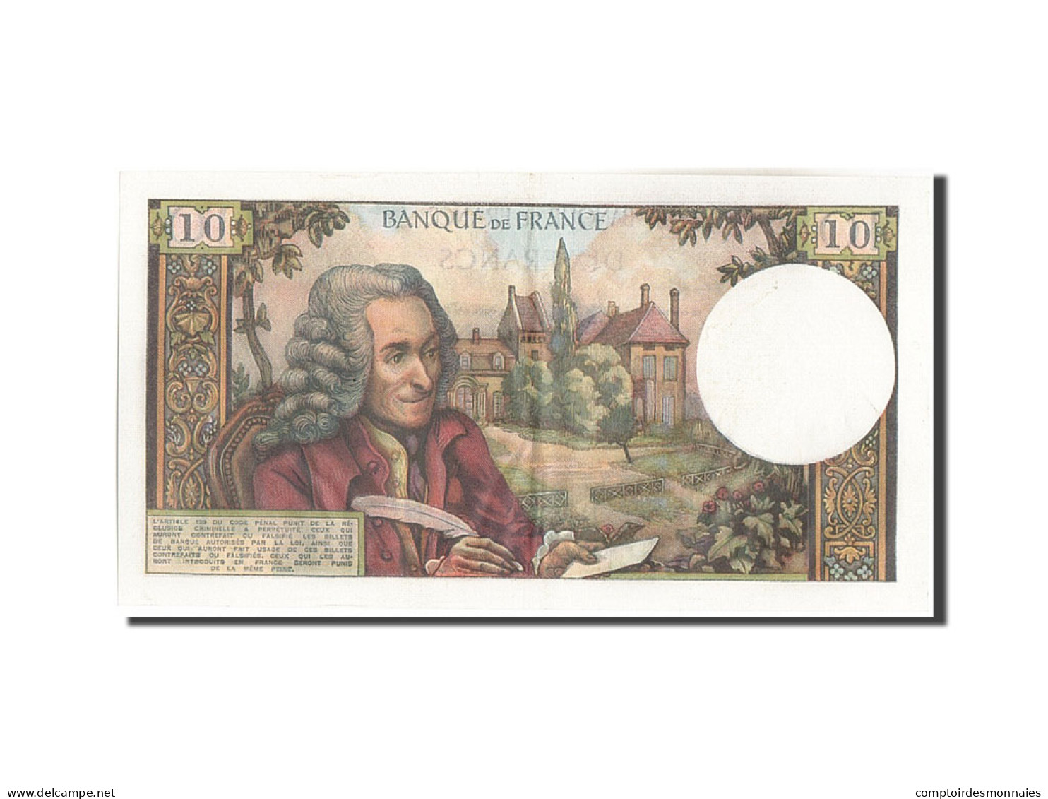 Billet, France, 10 Francs, 10 F 1963-1973 ''Voltaire'', 1969, 1969-05-08, SPL+ - 10 F 1963-1973 ''Voltaire''
