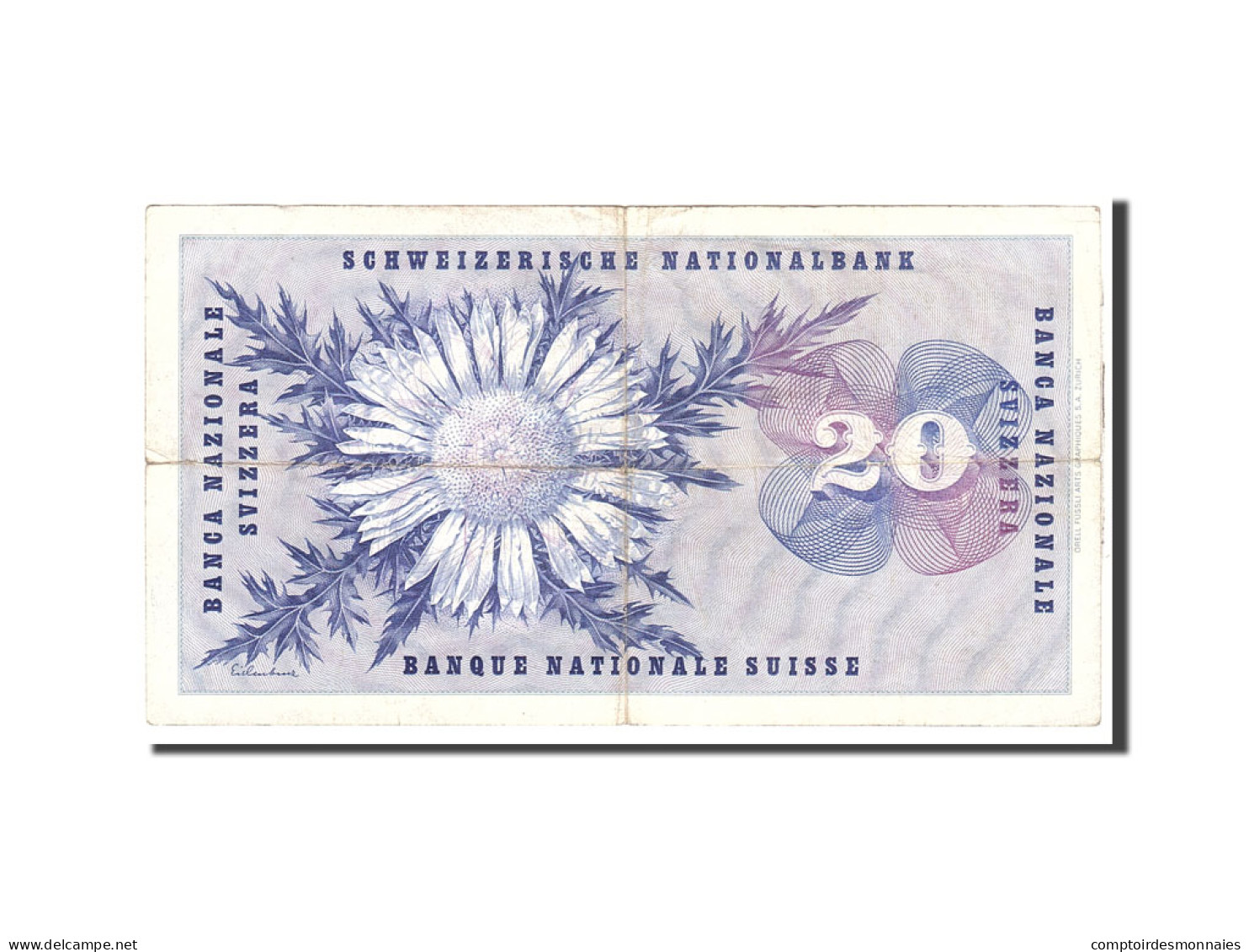 Billet, Suisse, 20 Franken, 1964, 1963-03-28, KM:46k, TTB - Schweiz