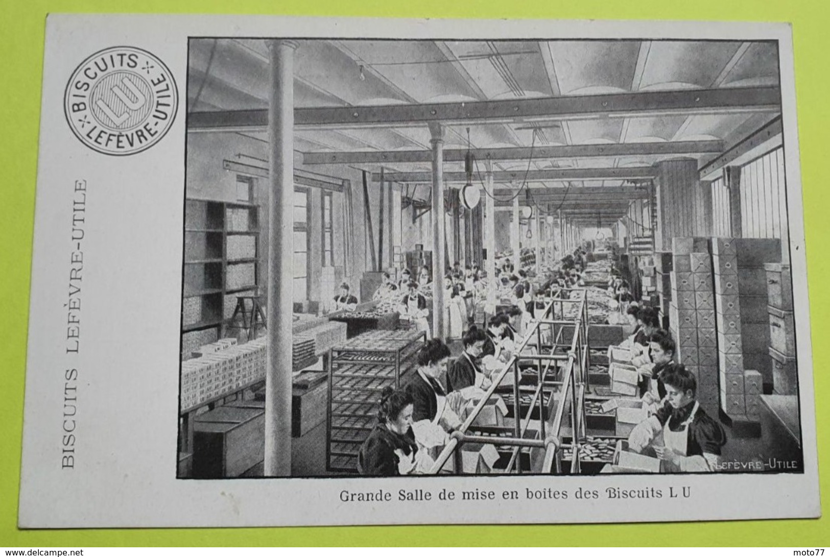 6 CPA cartes postales - série des cartes " BLANCHE " anciennes usine Lefèvre Utile - Biscuits LU /36