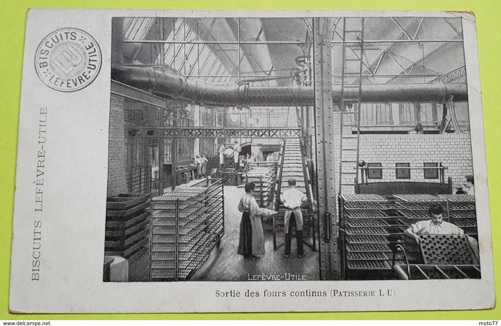 6 CPA cartes postales - série des cartes " BLANCHE " anciennes usine Lefèvre Utile - Biscuits LU /36