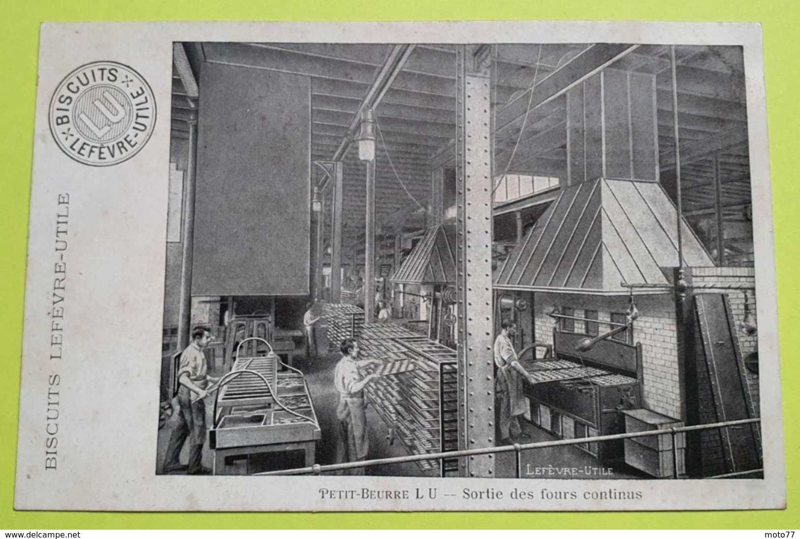 6 CPA cartes postales - série des cartes " BLANCHE " anciennes usine Lefèvre Utile - Biscuits LU /36