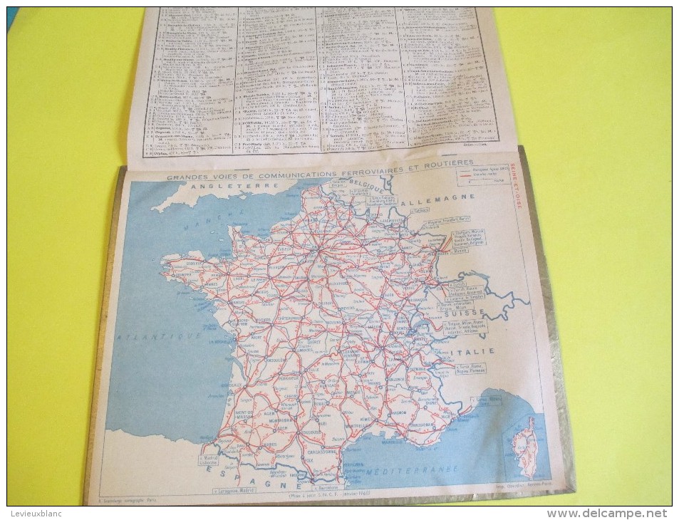 Almanach Des Postes Télégraphes Téléphones /Au Coin Du Feu/Fumeur De Pipe/Seine & Oise/Oberthur/Rennes-Paris/1957 CAL333 - Grand Format : 1961-70