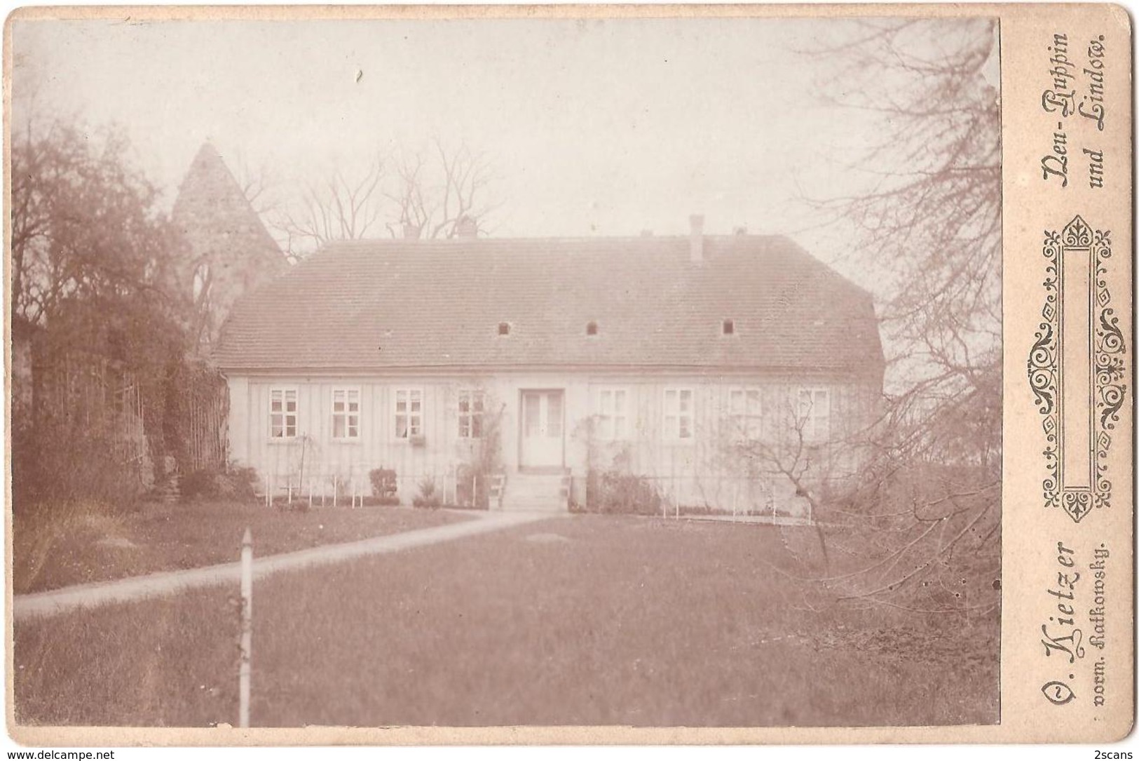 (Allemagne) - LINDOW IN DER MARK - Lot 4 PHOTOS 19è Siècle (vers 1895), Foto.Kietzer Vorm.Ratkowsky Neu-Ruppin Neuruppin - Lindow