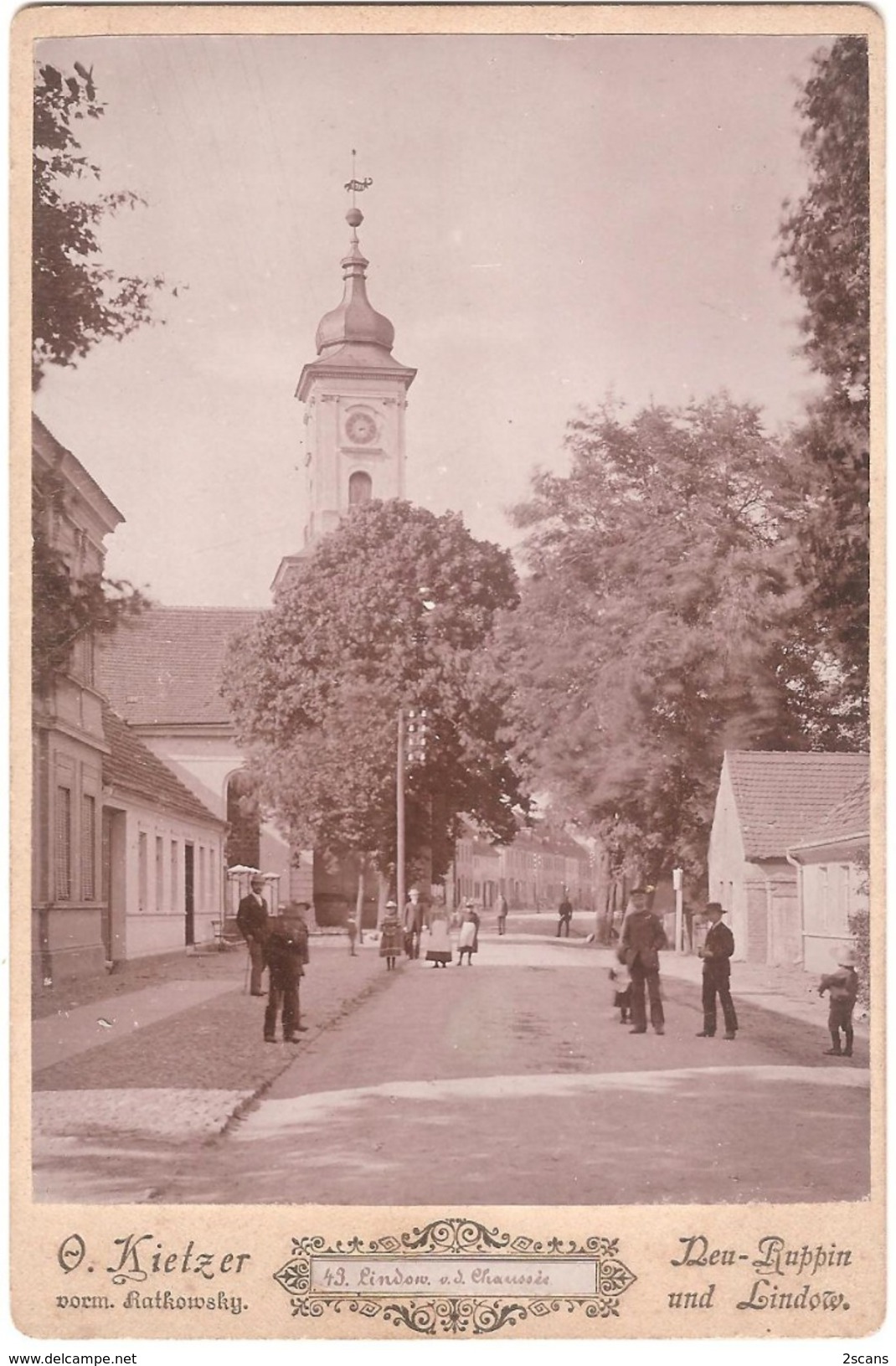 (Allemagne) - LINDOW IN DER MARK - Lot 4 PHOTOS 19è siècle (vers 1895), foto.Kietzer vorm.Ratkowsky Neu-Ruppin Neuruppin