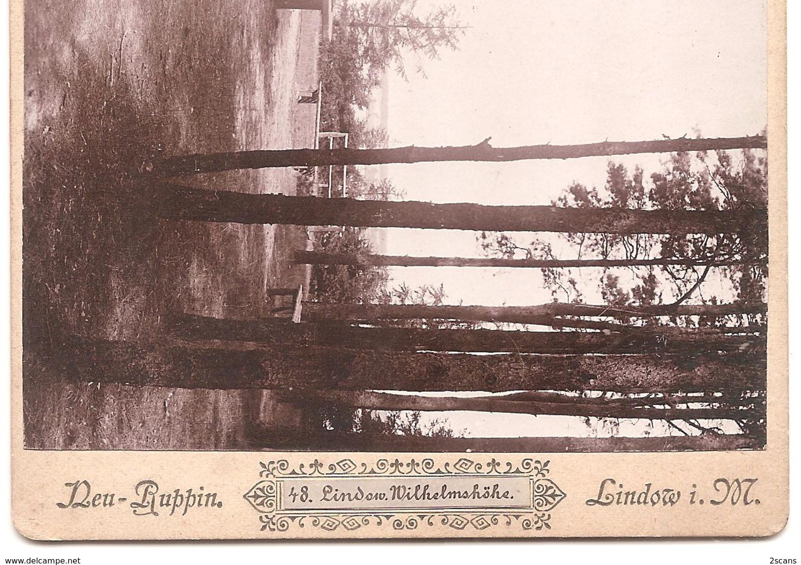 (Allemagne) - LINDOW IN DER MARK - Lot 4 PHOTOS 19è siècle (vers 1895), foto.Kietzer vorm.Ratkowsky Neu-Ruppin Neuruppin