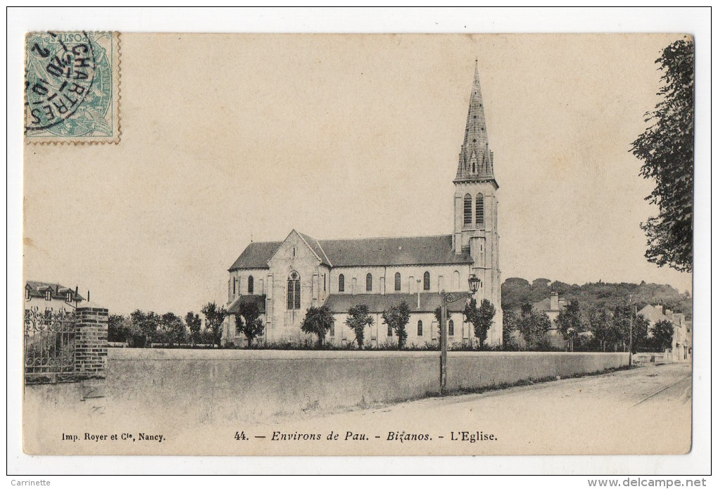 BIZANOS - 64 - Béarn - L'Eglise 1900... - Bizanos