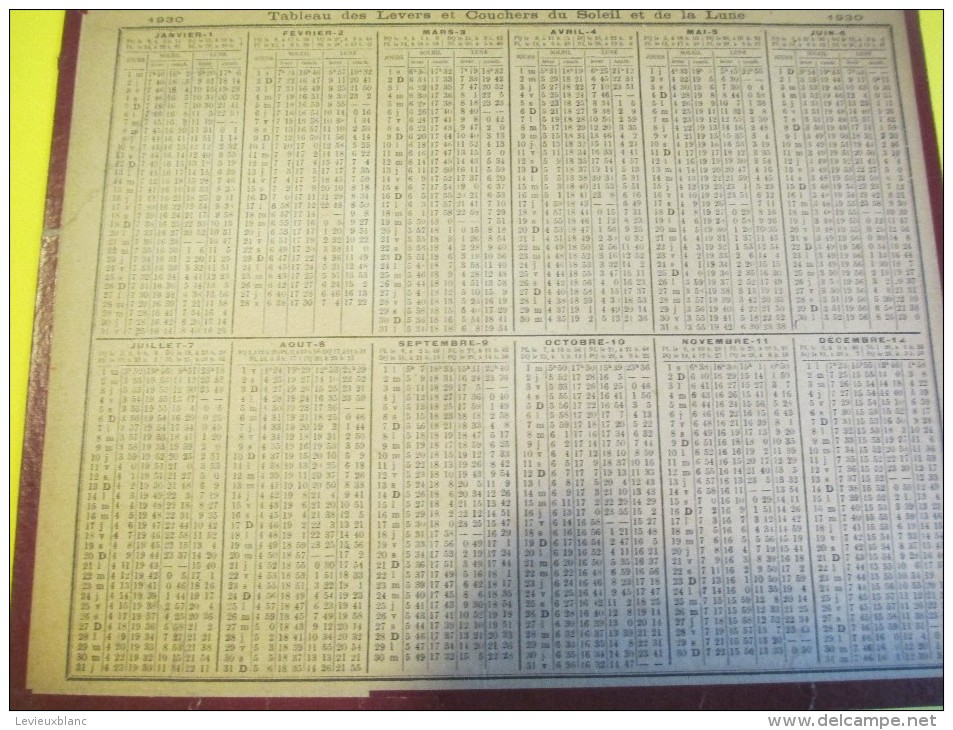 Almanach Des Postes Télégraphes /La Cueillette Des Pommes ( Normandie)/Dépt ?/Imprimeur ? /1930     CAL336 - Groot Formaat: 1921-40