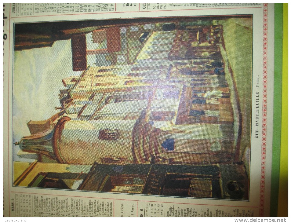 Almanach Des Postes Télégraphes /Rue Hautefeuille/Paris/ Dépt ?/Oberthur /Rennes /1936     CAL339 - Big : 1921-40