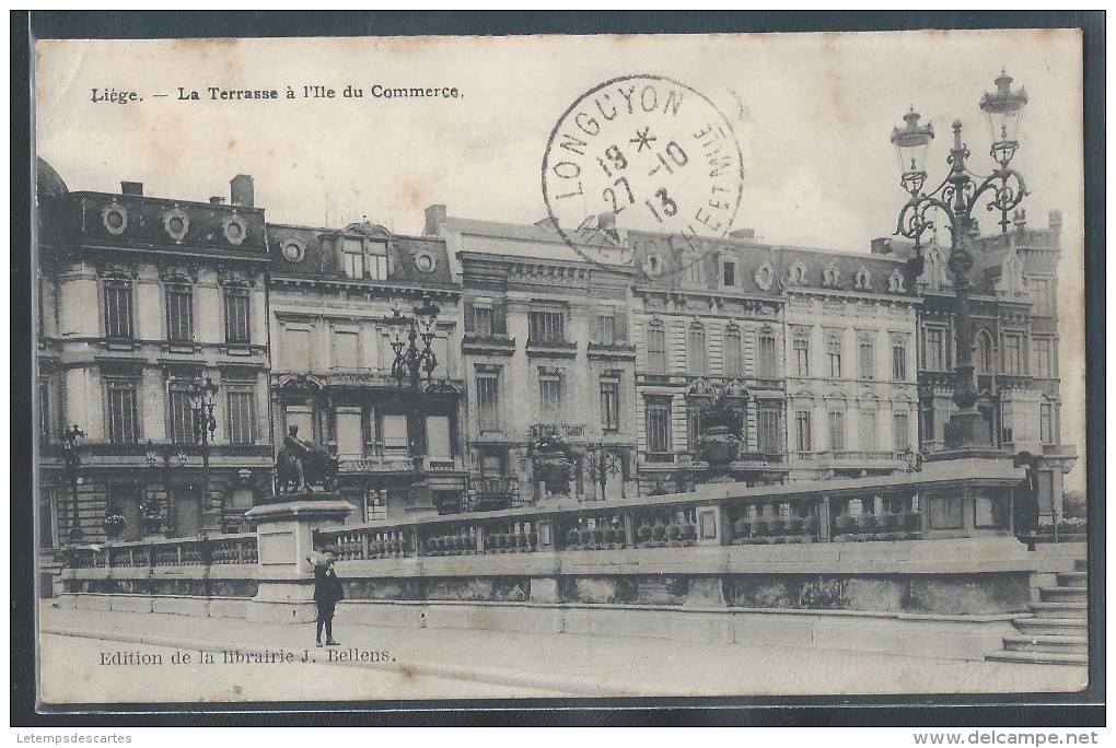 CPA BELGIQUE - Liège, La Terrasse à L'Ile Du Commerce - Liege