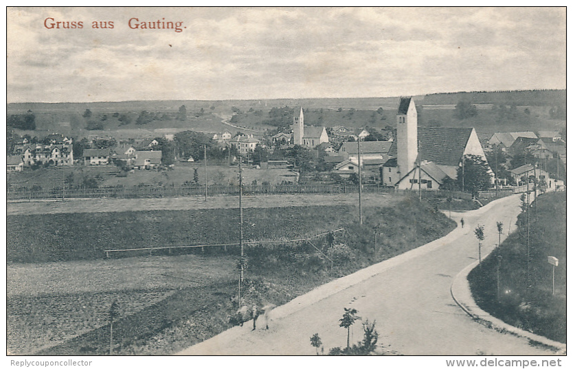 GAUTING - 1908 , Gruss Aus ... - Andere & Zonder Classificatie