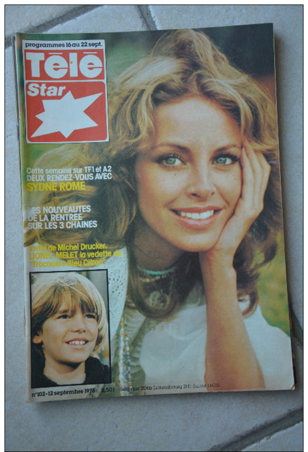 TELE STAR N° 102 De 1978-Sydne Rome En Couverture - Télévision