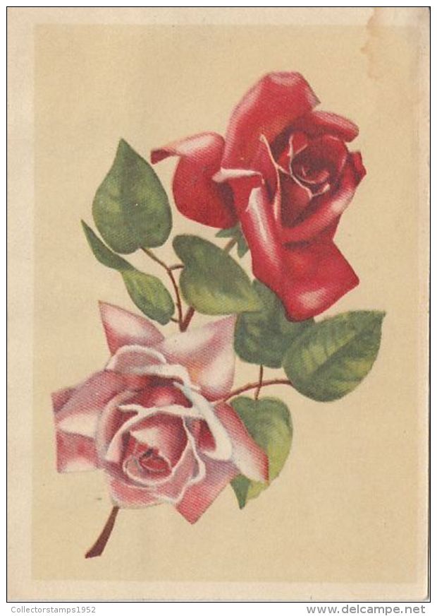 48739- ROSES, FLOWERS, TELEGRAMME, 1964, ROMANIA - Telegraphenmarken