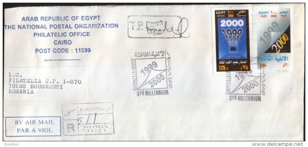Egypt - Registered Letter Circulated In 2000  - 3rd Millennium - Altri & Non Classificati