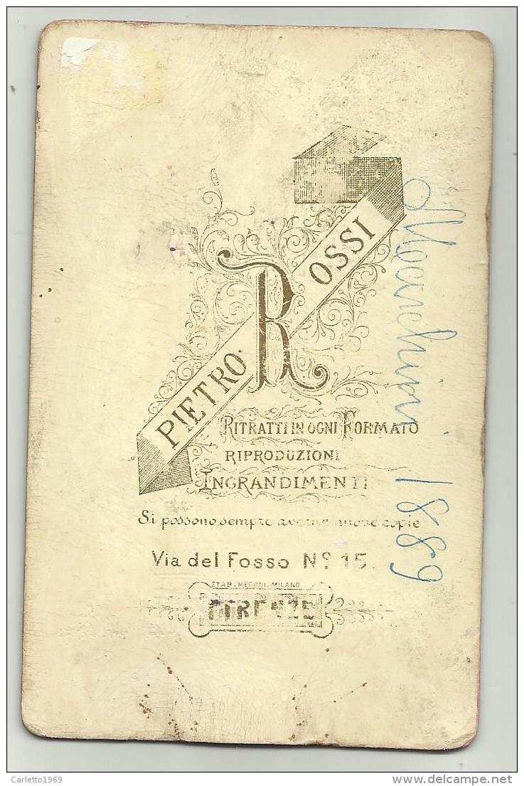 RITRATTO FOTO PIETRO OSSI FIRENZE - Anciennes (Av. 1900)