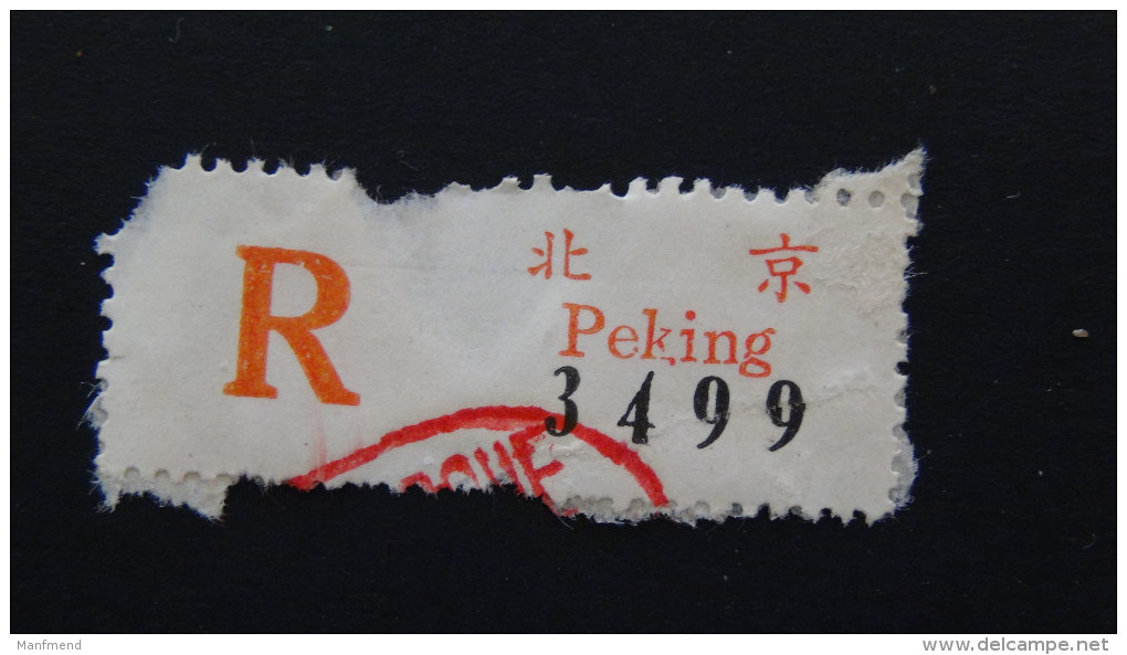 China - Registration Label Peking - Look Scan - Other & Unclassified