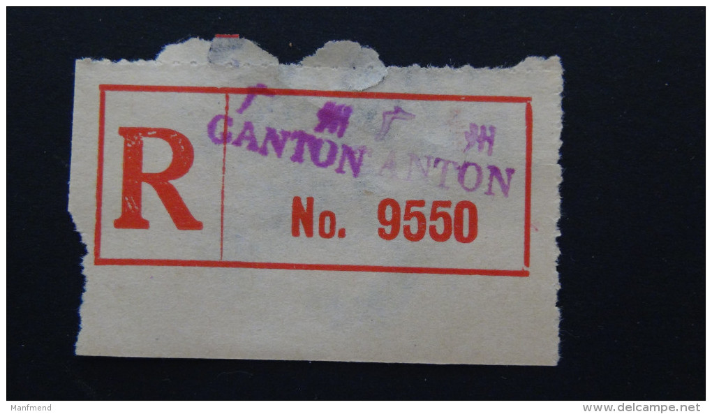 China - Registration Label Canton - Look Scan - Other & Unclassified